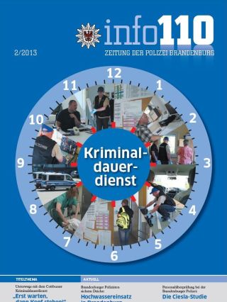 Zeitung der Polizei Brandenburg Info 110 Ausgabe 2 2013