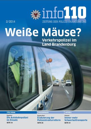 Zeitung der Polizei Brandenburg Info 110 Ausgabe 2 2014