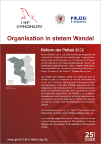 25 Jahre Polizei Brandenburg - Personelle Entwicklung