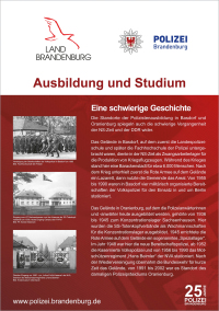 25 Jahre Polizei Brandenburg - eine schwierige Geschichte
