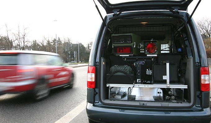 Blitzer auf der Autobahn