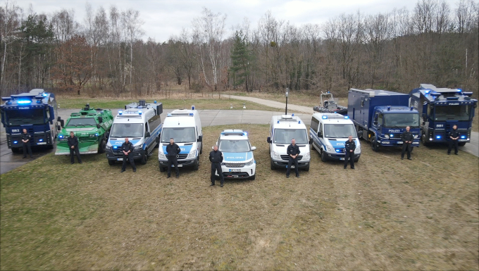 Teile des Fuhrparks der Technischen Einsatzeinheit